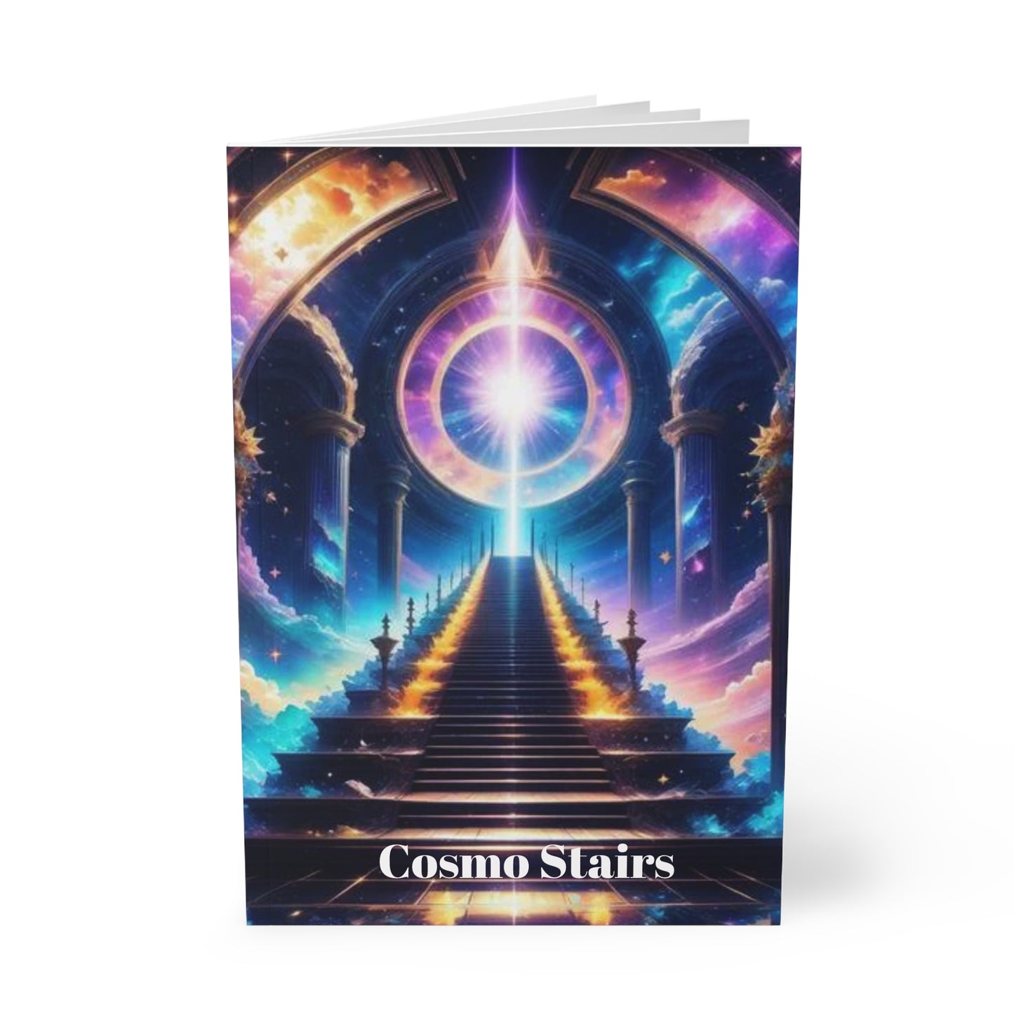 Cosmo   Stairs Softcover Notebook - Inspirational Journal for Creative Minds