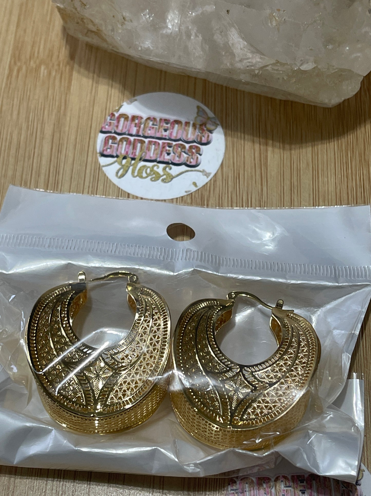 Aries ♈️ Gold  hoop earrings