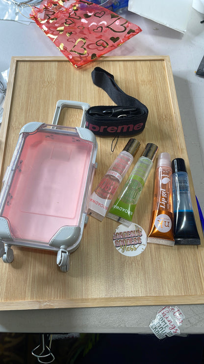 Lip Gloss suit case Bundle