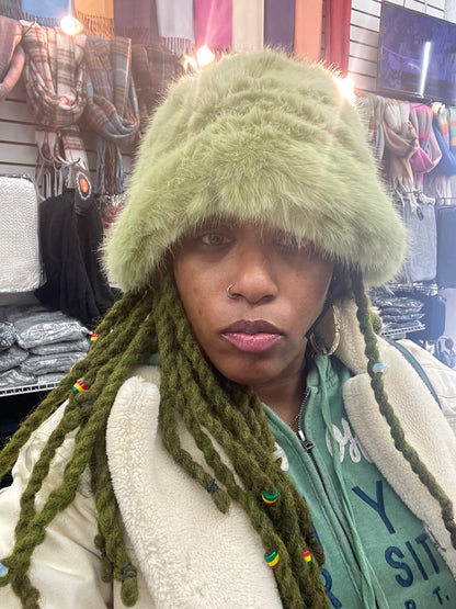 Frizzy Bucket Winter Hat