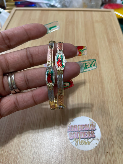 Virgin Mary TRI Color  bangle