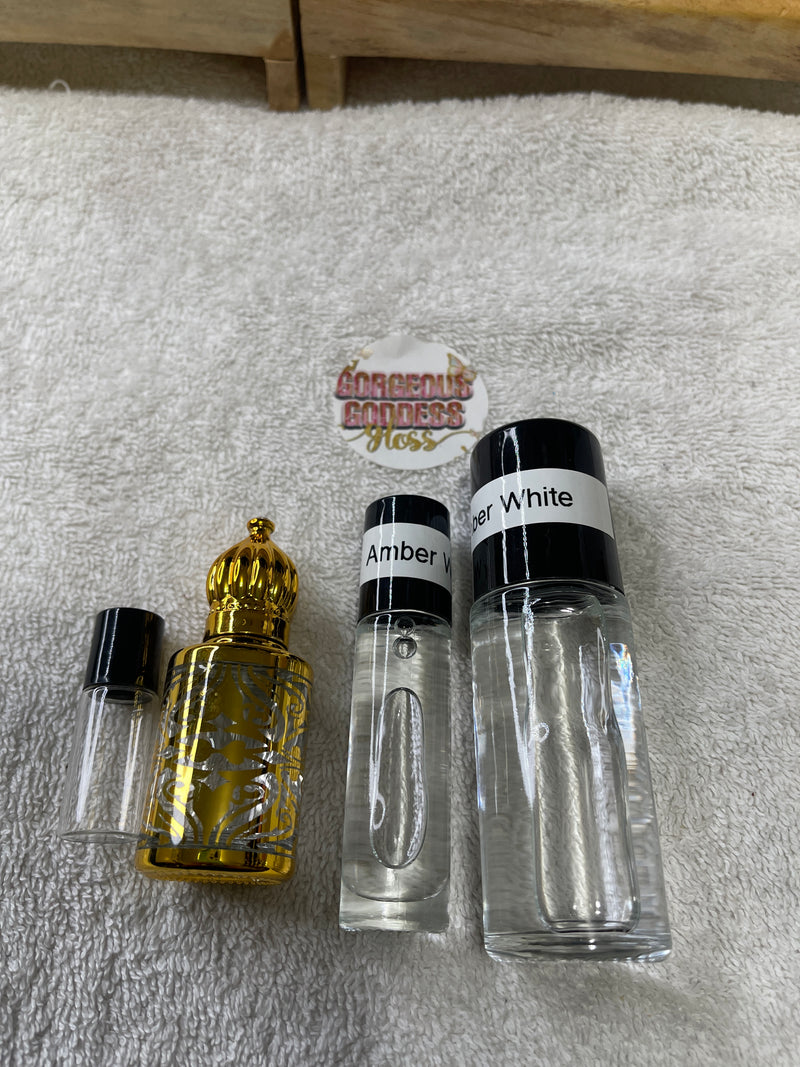 Amber White Handmade Sweet Rollors Fragrance oil Buy 2 Get 1 FREE