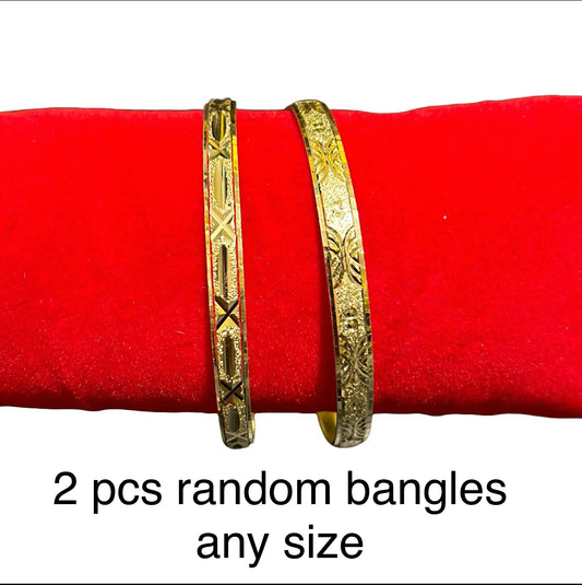 2pc Empress GOLD fashion bangles  2pcs only ALL SIZES