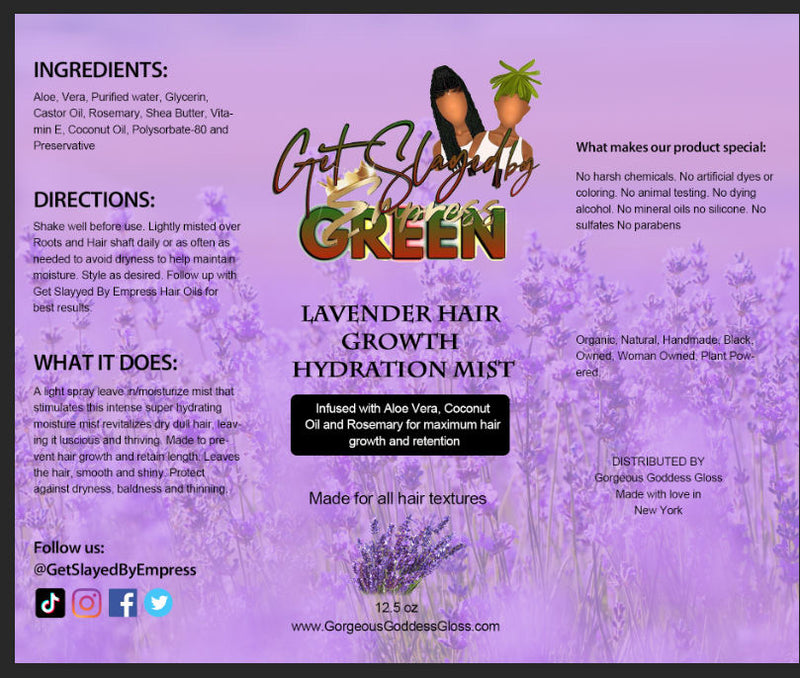 Lavender Hair Growth Hydration Mist