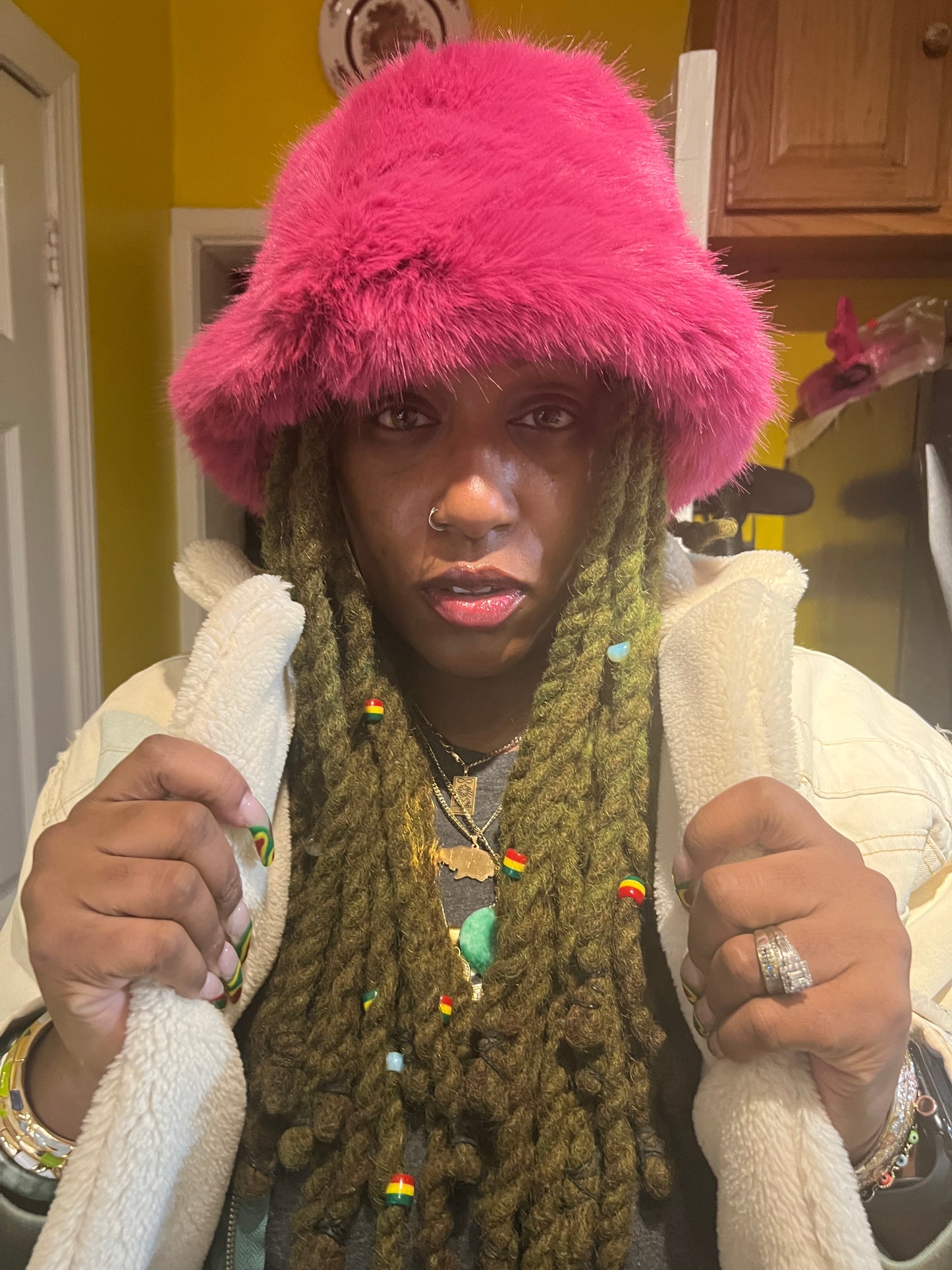Frizzy Bucket Winter Hat