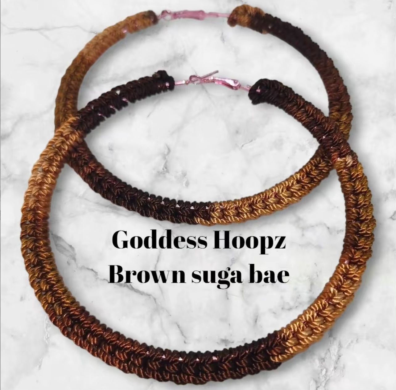 Brown Suga Bae Crochet Earrings