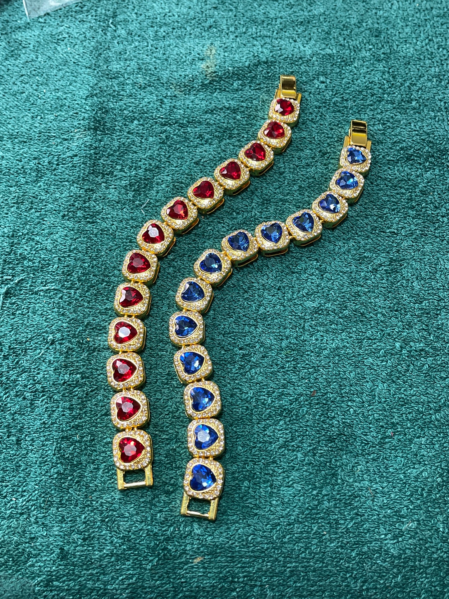 Heart box Gold Tennis Bracelets