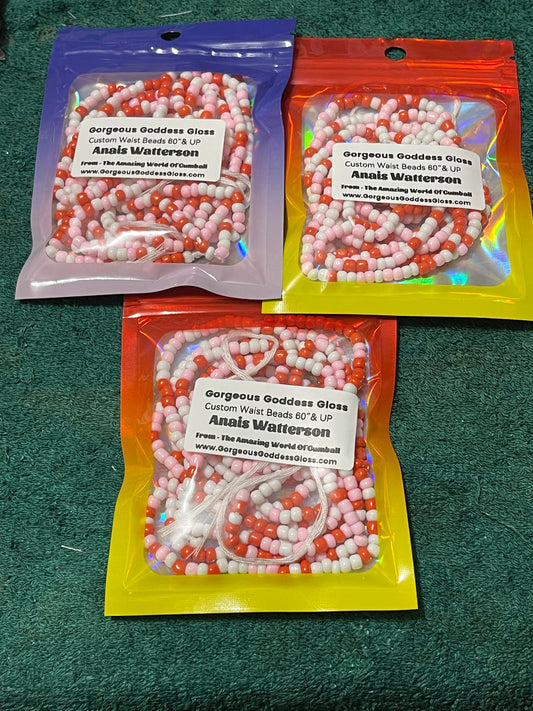 Anais Watterson From - The Amazing World Of Gumball custom Waist-bead Tie on waist beads(Add 4 one will be FREE )