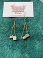 Pyrite  Crystal Dangle Earrings