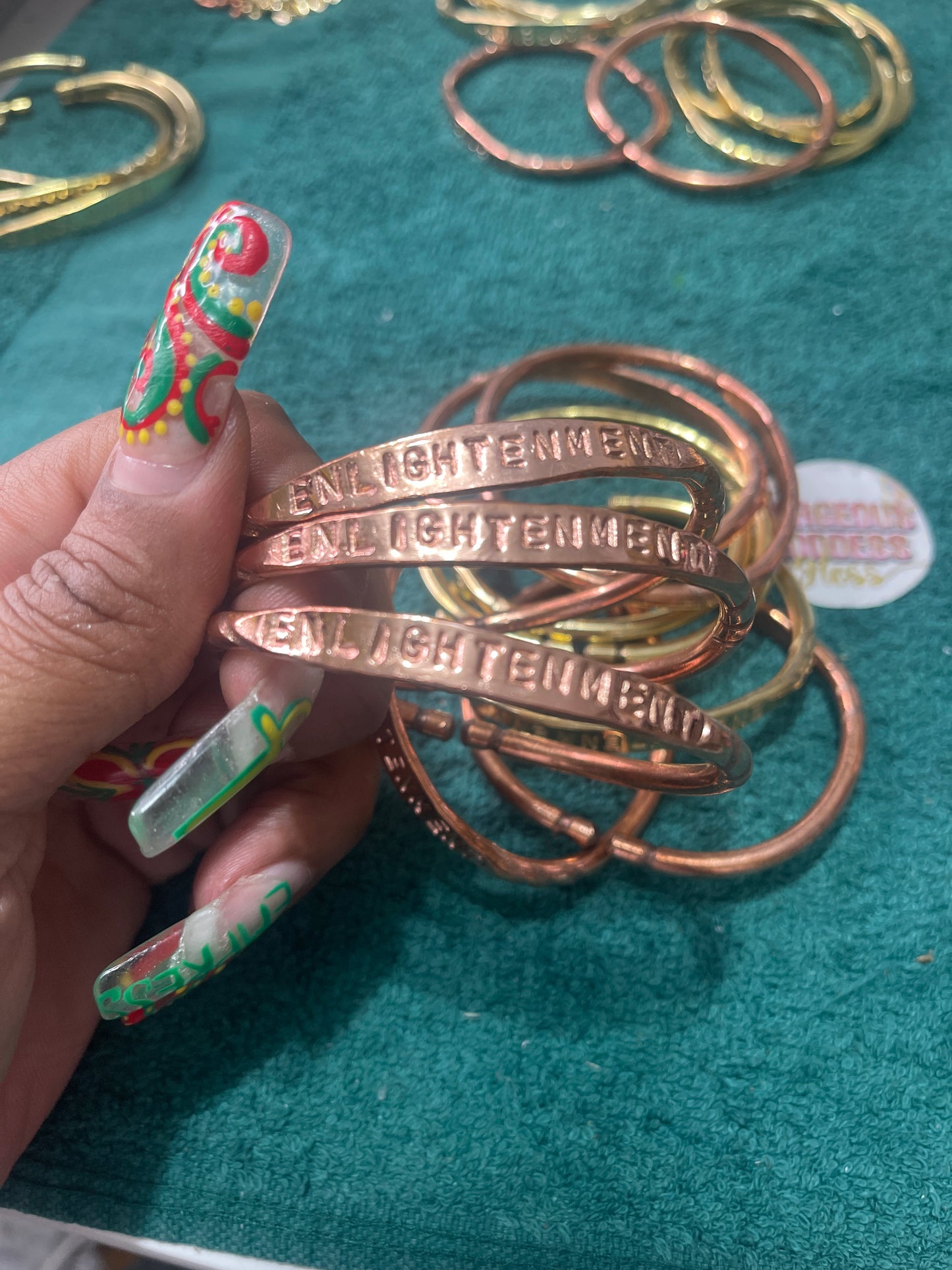 Enlightenment, Pure Copper  Bangle 1pc