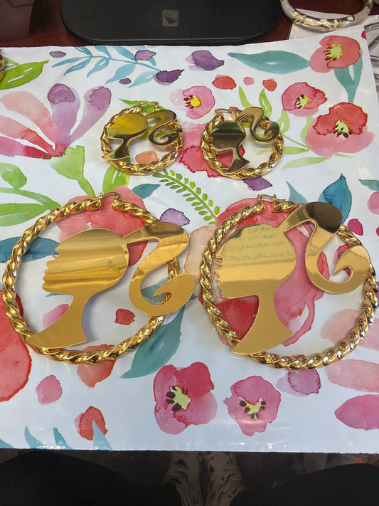 Doll Hoops 18K Gold
