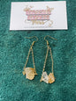 Citrine Crystal Dangle Earrings
