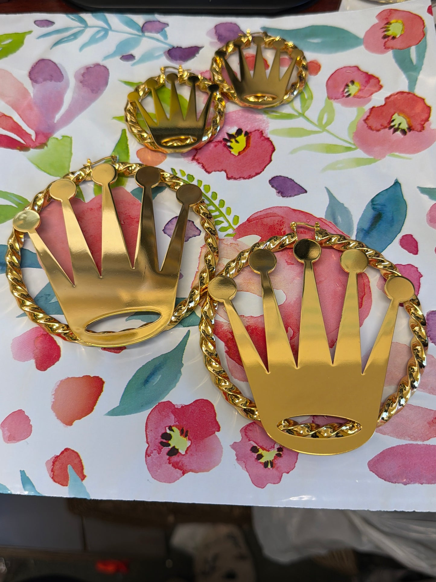 Rolex Crown Hoops