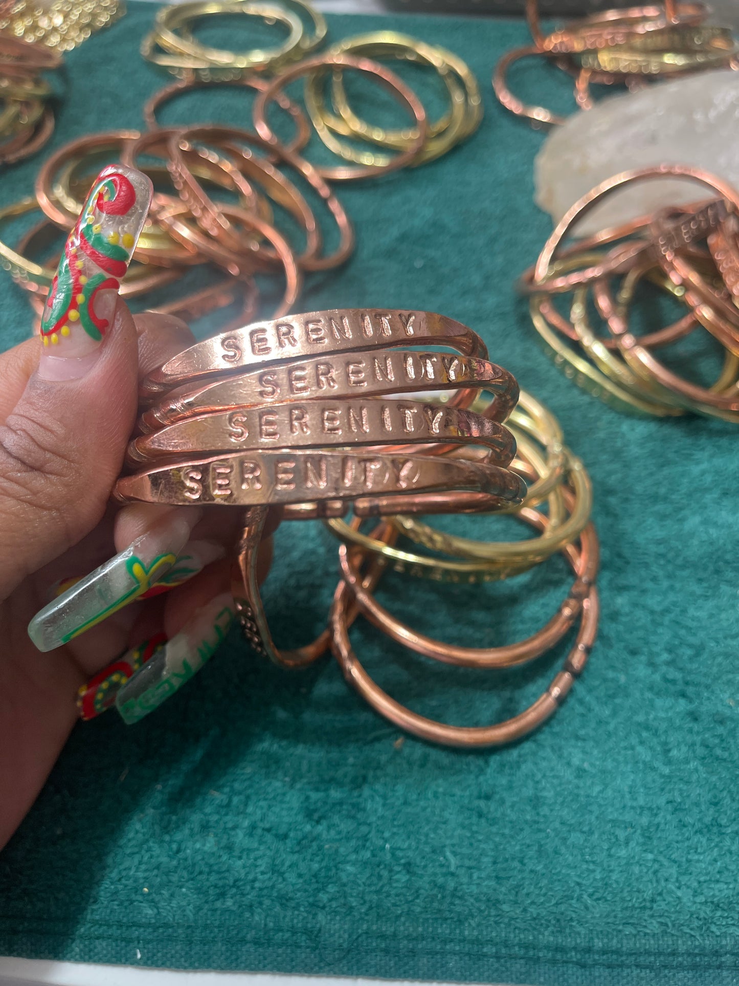 Serenity Pure Copper  Bangle 1pc