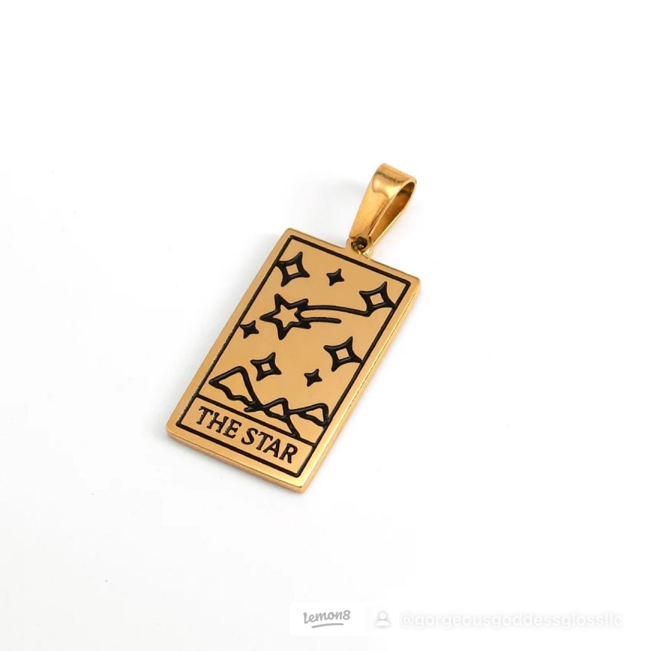 Tarot card #2 Necklace Gold Filled