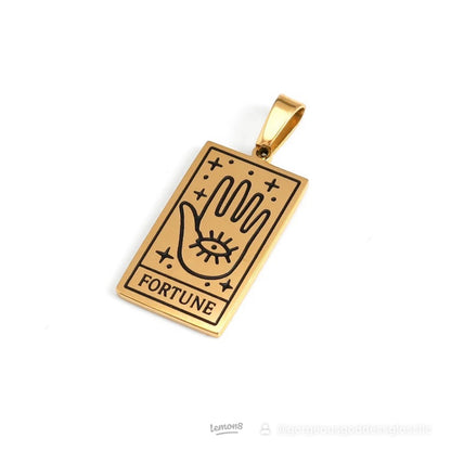 Tarot card #2 Necklace Gold Filled