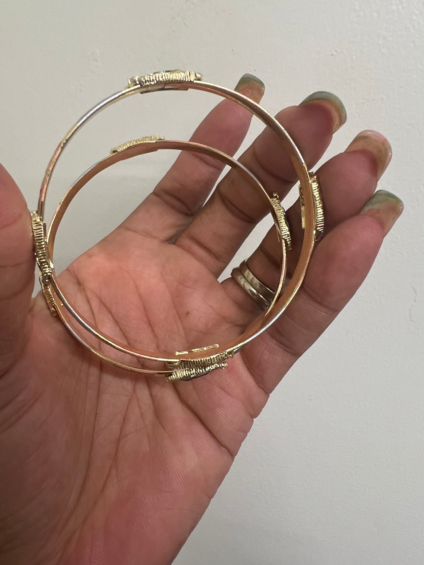 St Jude  Gold Filled bangles