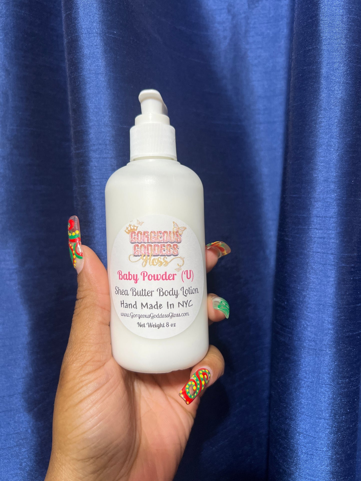 Baby Powder  Shea Butter Body Lotion 8oz