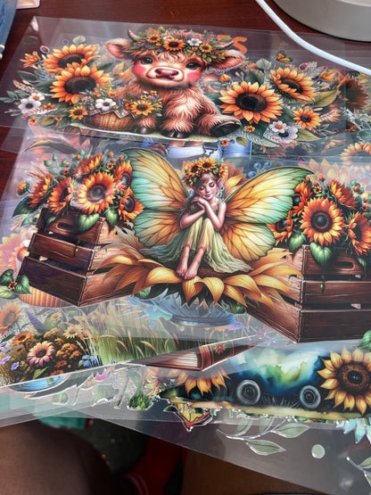 Sunflower 🌻 Mixes UV DTF cup wrap