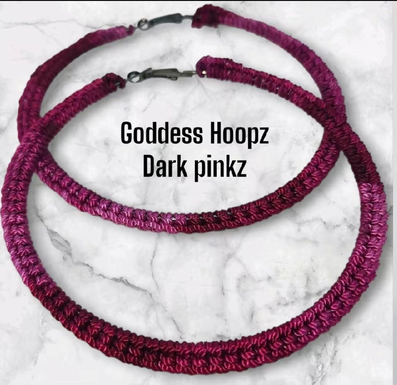 Dark Pinks  Crochet Earrings