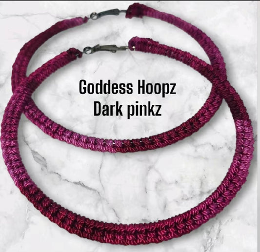 Dark Pinks  Crochet Earrings