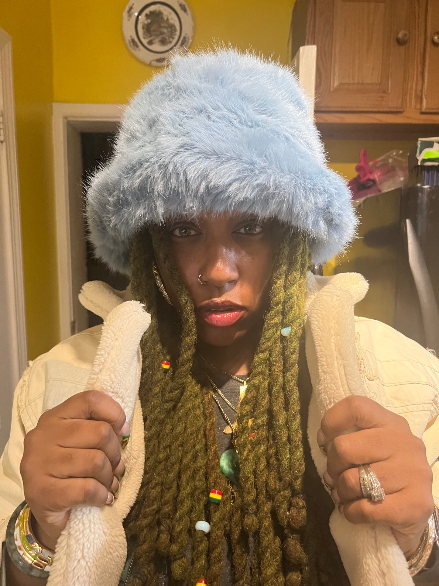 Frizzy Bucket Winter Hat