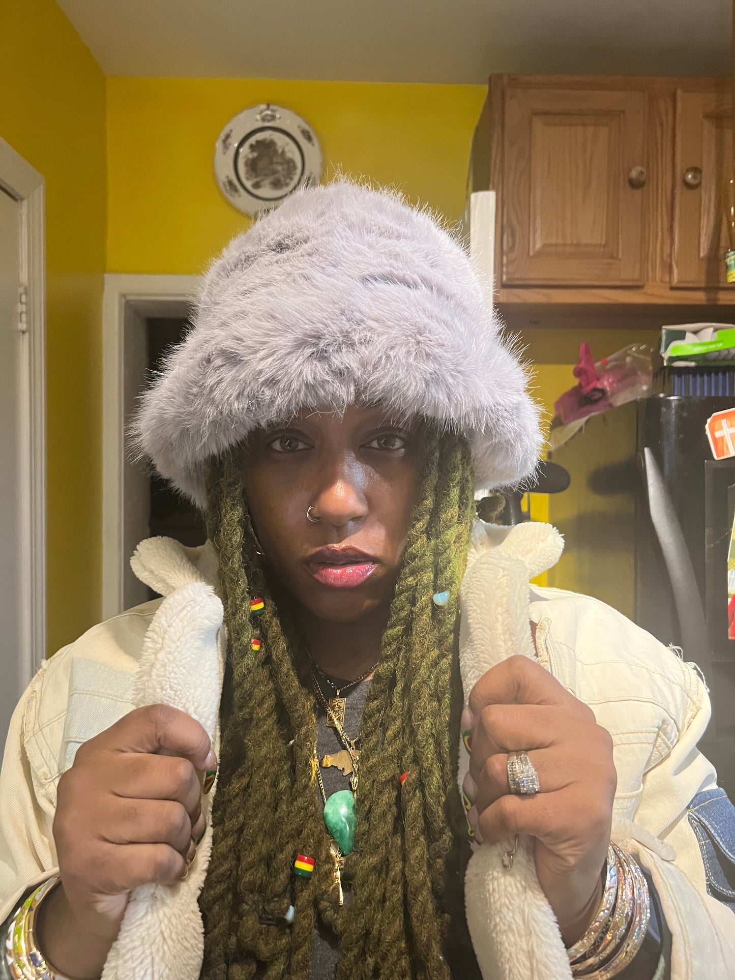 Frizzy Bucket Winter Hat