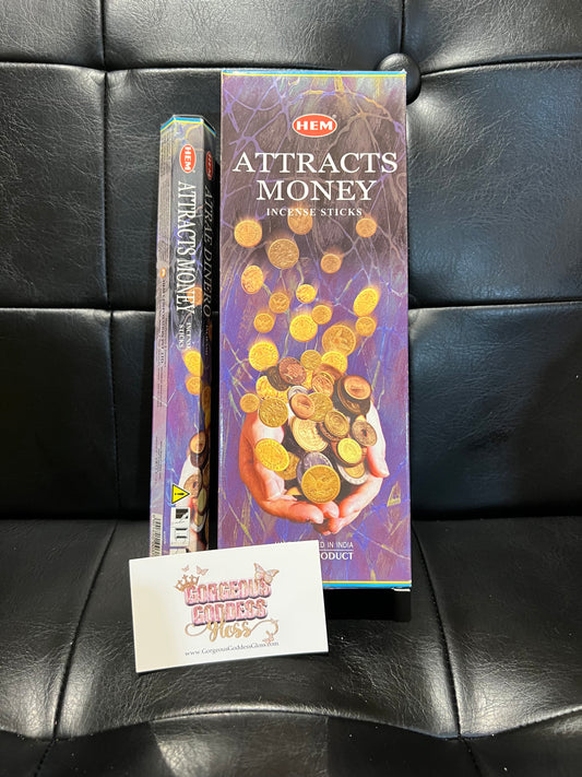 Attracts Money  HEM  Wholesale Incense Sticks businesses only  10 box min