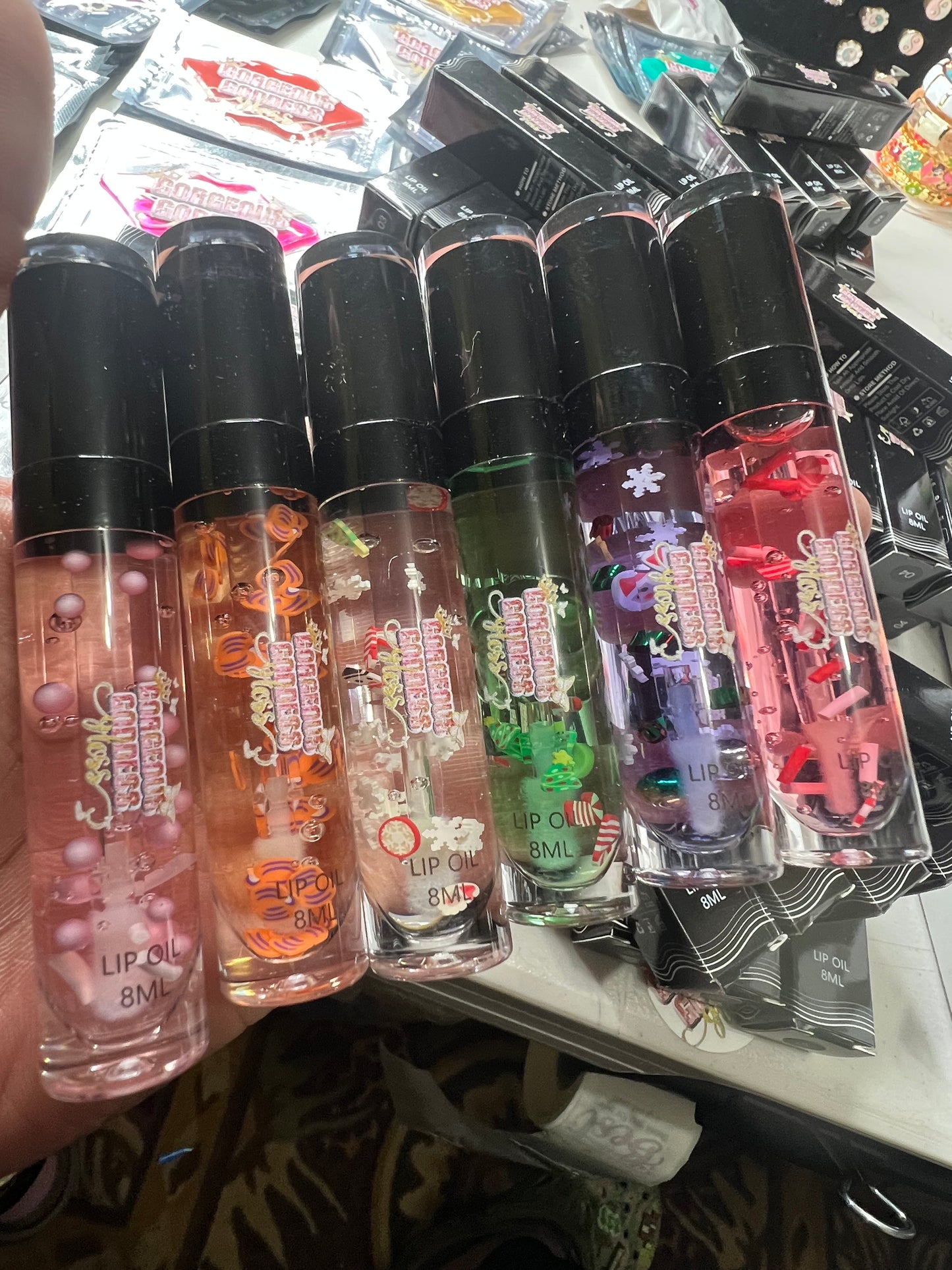 Wholesale Prefilled Mixed  Christmas Lipgloss