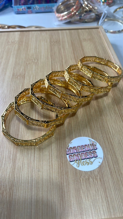 Fortune open bangles Wholesale 12 pcs min