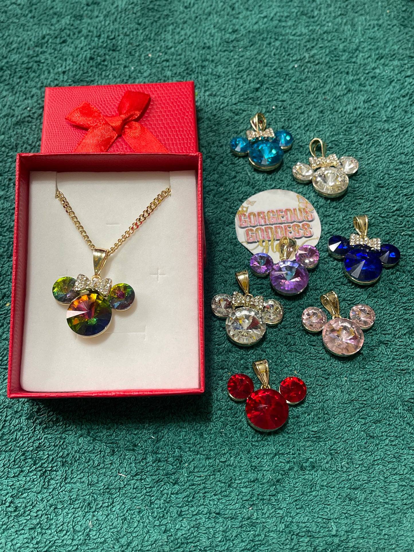 Mouse Gem Necklace