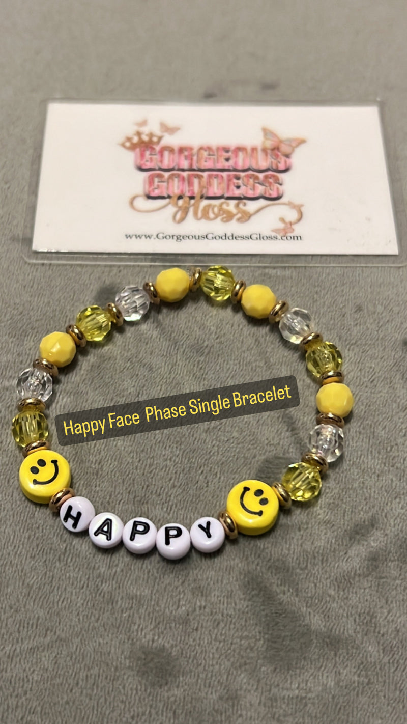 Happy Face  Phase Single Bracelet