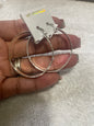 Bangle SILVER COLOR  14k Earring fashion Size 1 earnings