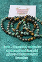 Earth - Element of nature for a personal and financial growth Crystal Beaded Bracelets 