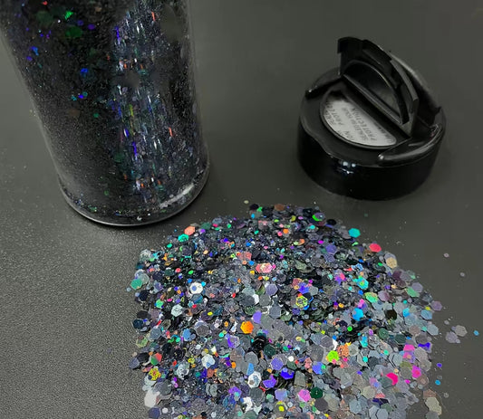 Black Universe Chunky Glitter - lb912 2oz