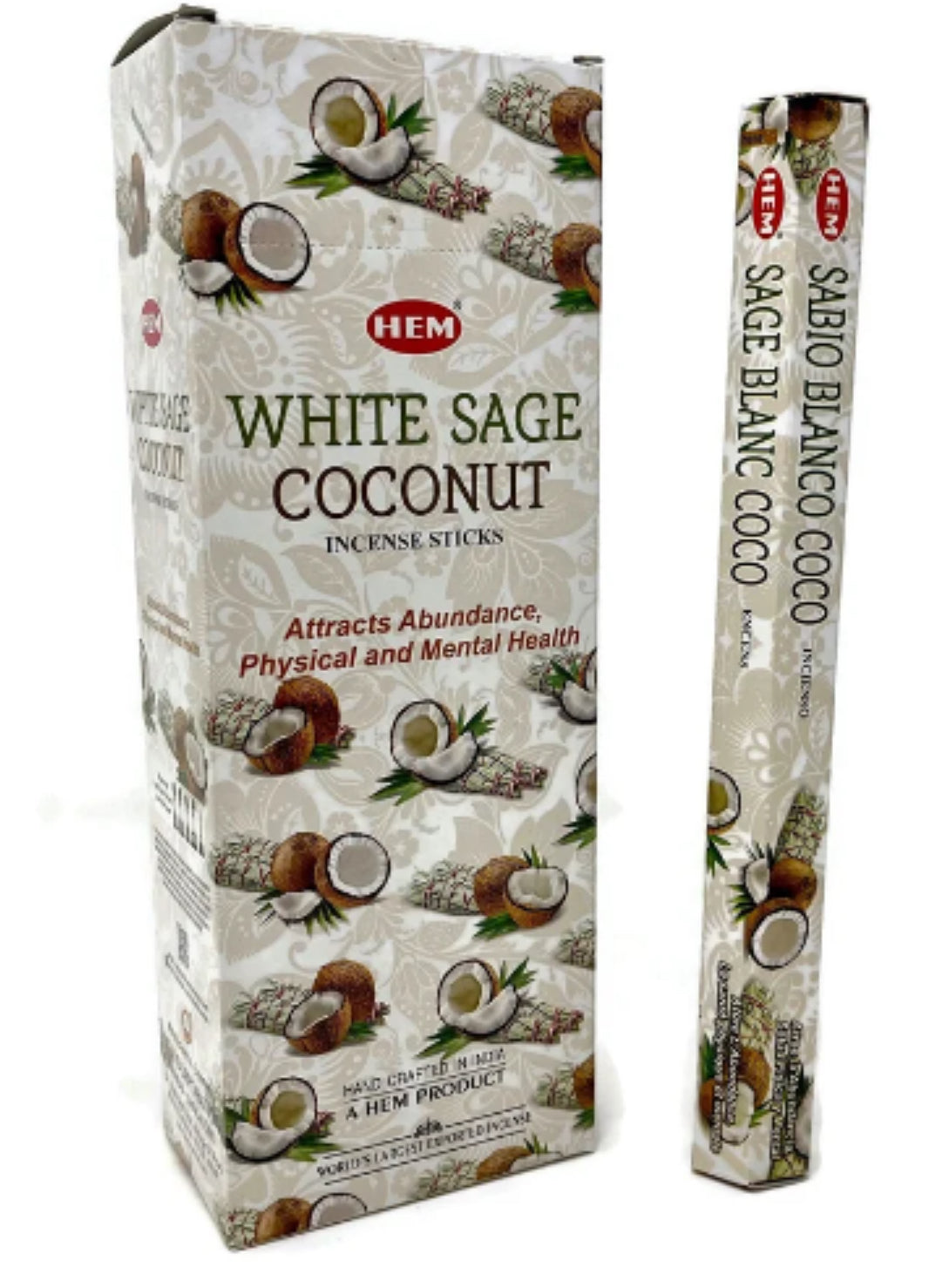 White Sage coconut Incense  Sticks