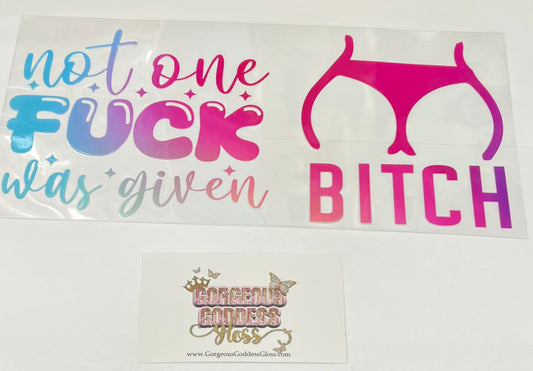 # 190 UV   DTF cup wrap