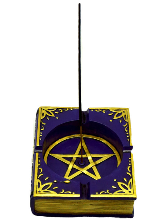 Purple Pentagram Incense Burner & Ashtray