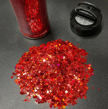 Fire Trucks  Chunky Glitter -  2oz