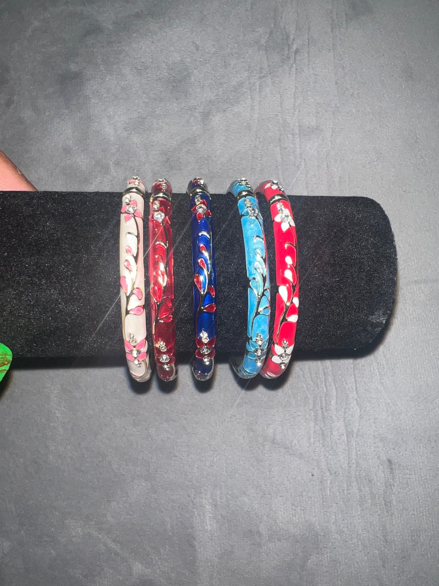 Thin long Flower Pedals  Goddess Open 1 bangle each