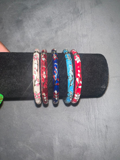 Thin long Flower Pedals  Goddess Open 1 bangle each