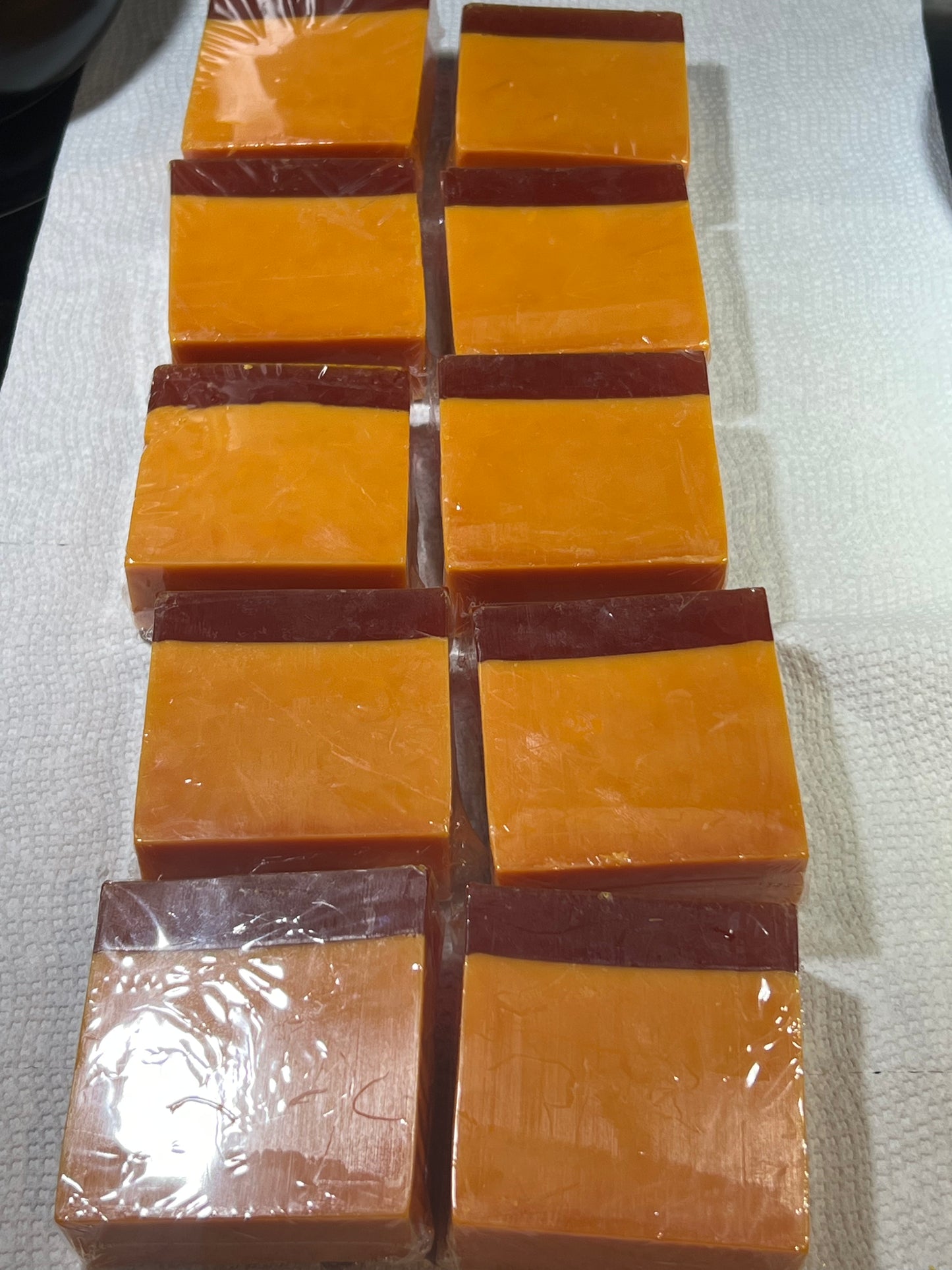 Turmeric Glycerin lemon  Specialty Soap (Clear and Solid Layers)