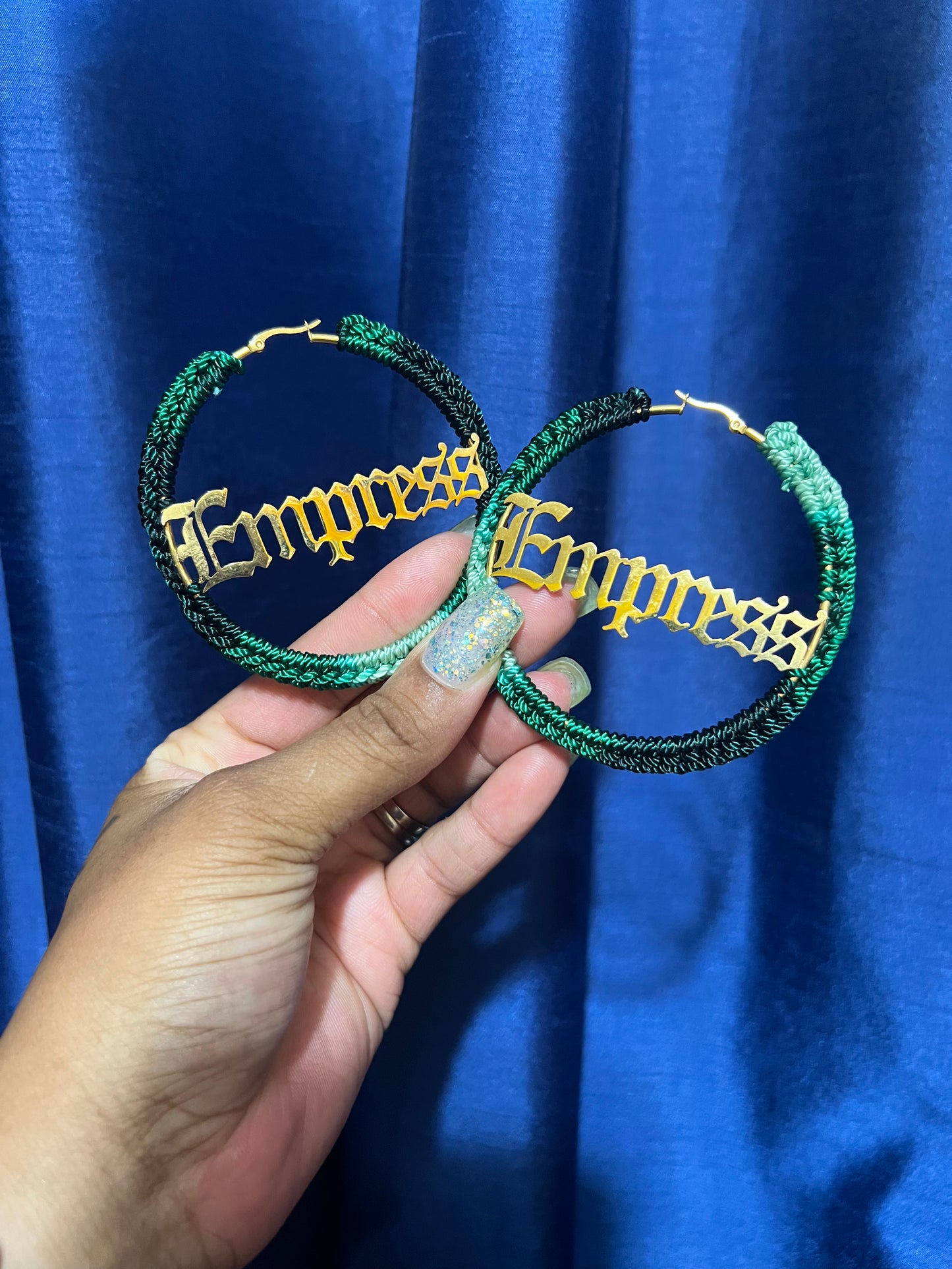 Empress  Crochet large Earrings