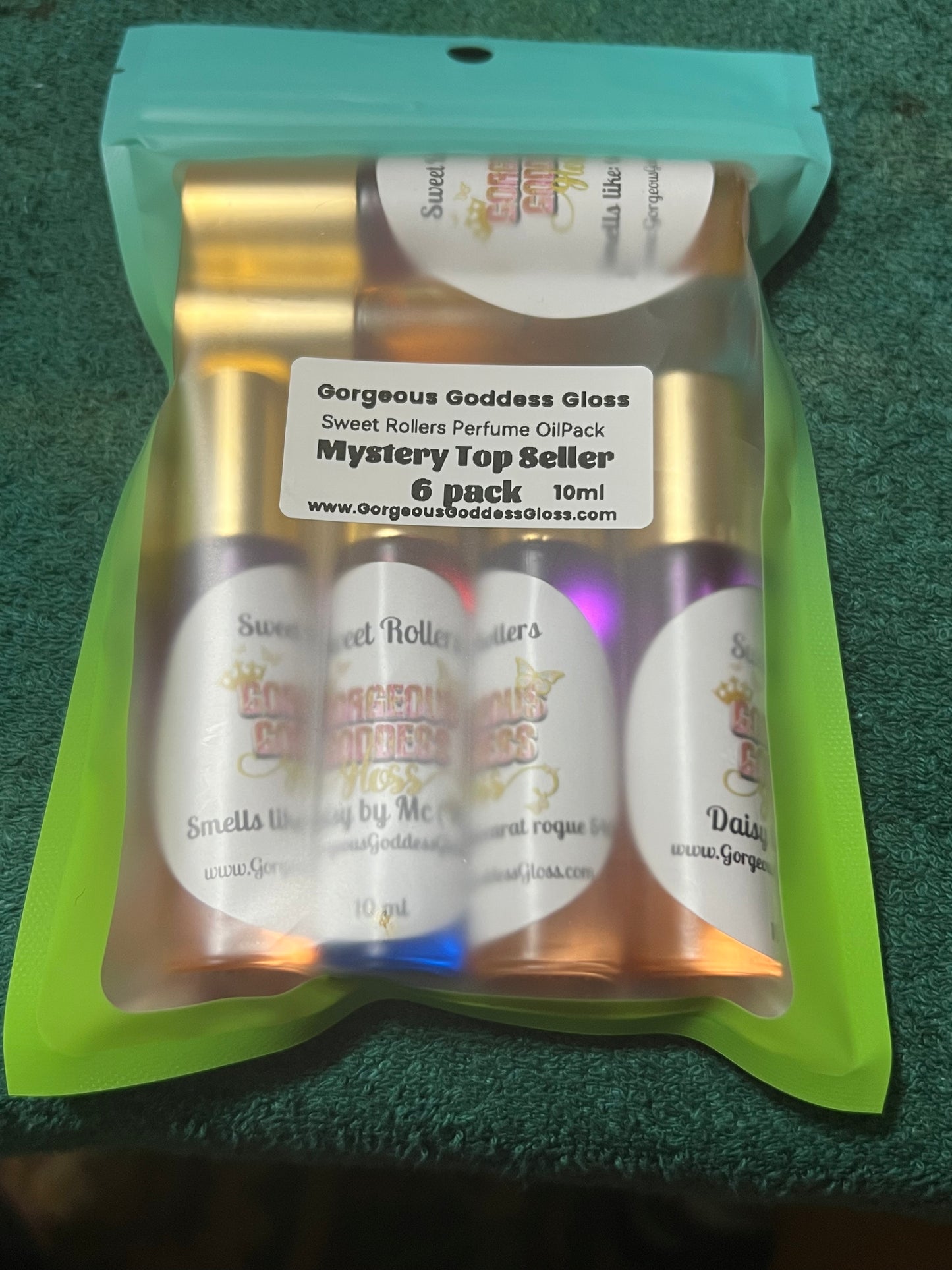 Mystery top sellers six Pack Handmade Sweet Rollers Fragrance oil 10ml