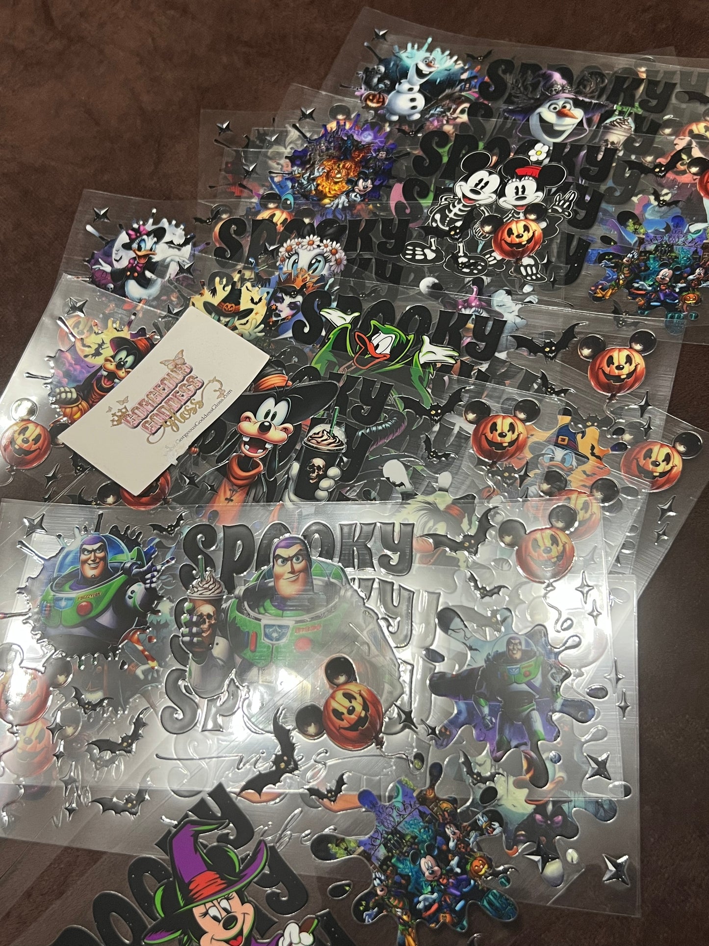 spooky Halloween  Mixes UV DTF cup wrap