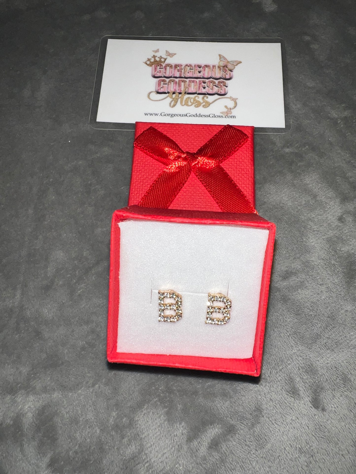 B- Letter Earring