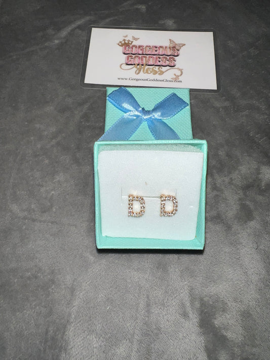 D - Letter Earring