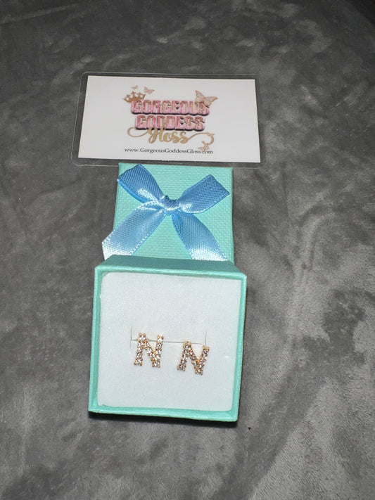 N - Letter Earring