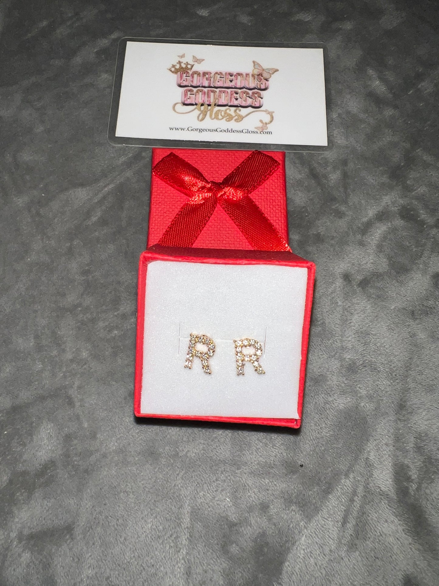 R - Letter Earring