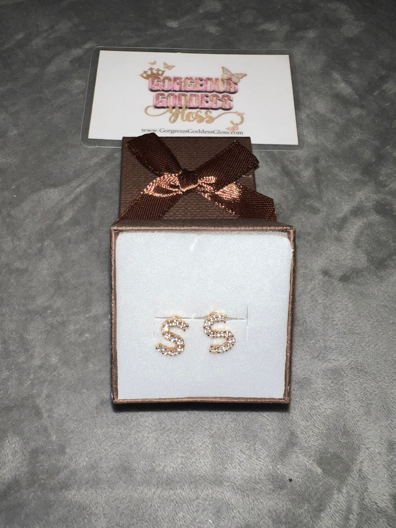 S - Letter Earring